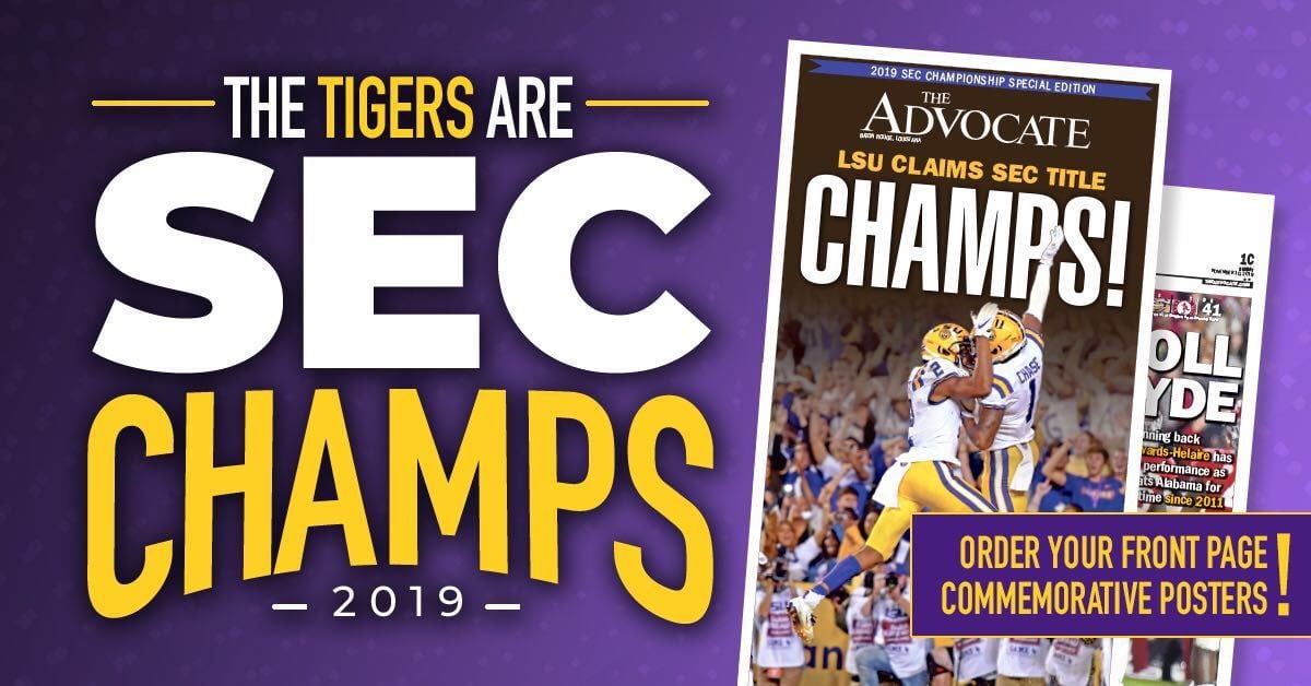 no frame The Advocate Lsu Claims sec title Champs Sport Poster home decor